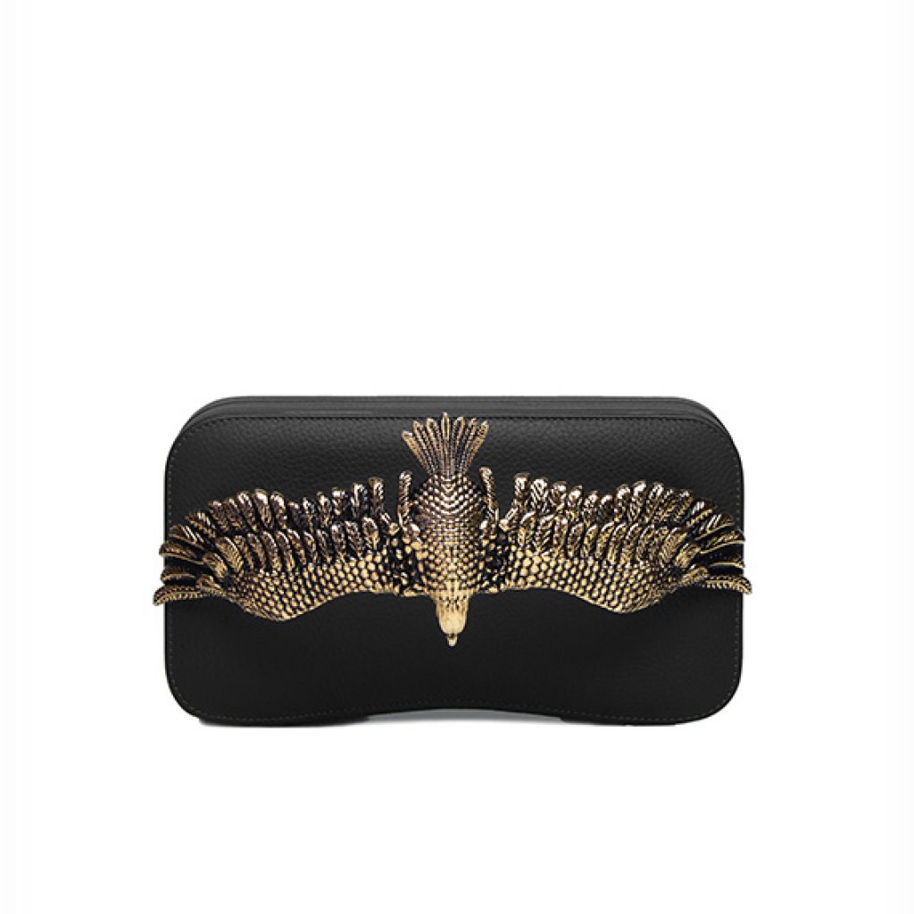 Soaring clutch Black (Golden Accessories) - Moni & J - High quality luxury fashion brand