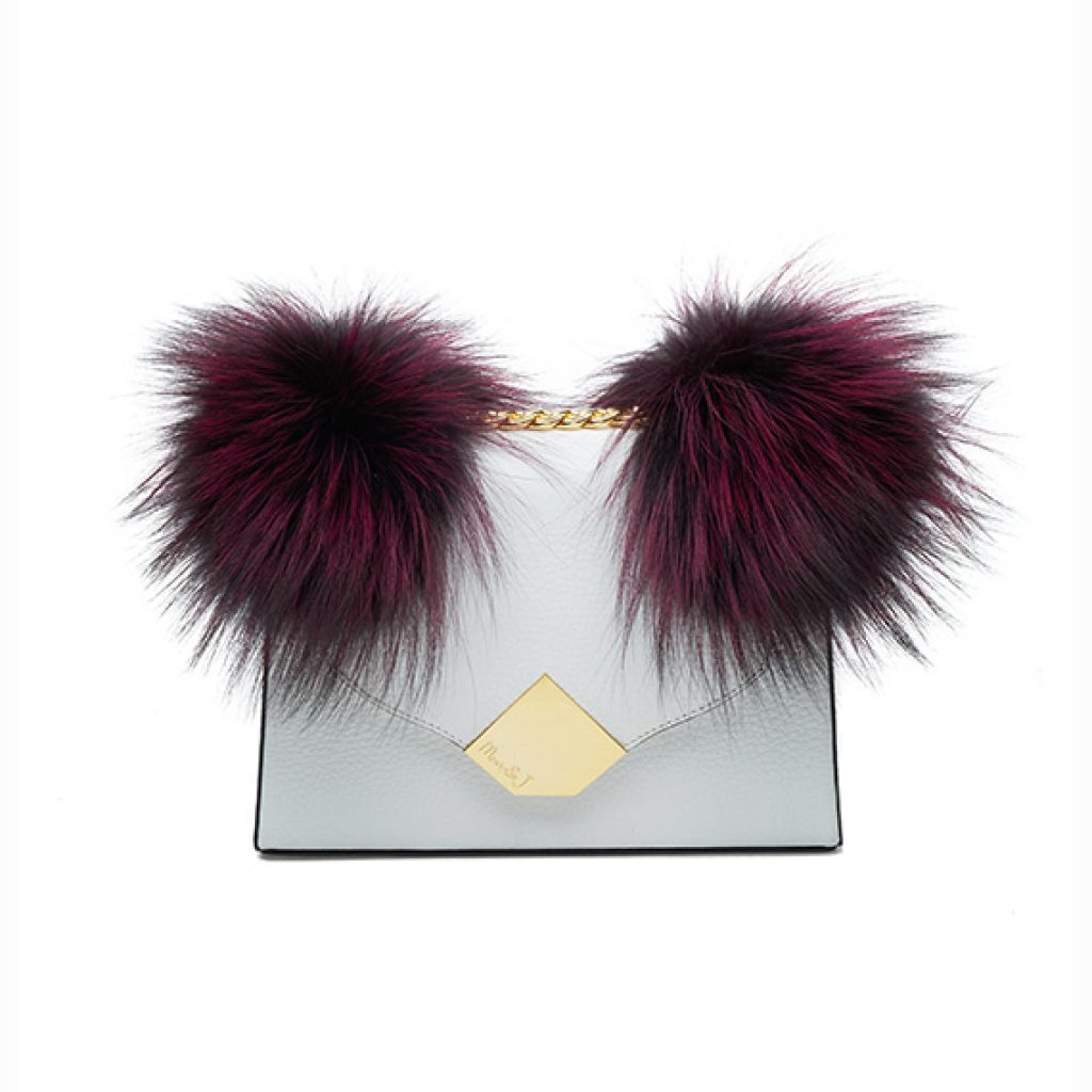 Baby Fur White with Purple Fur Accessories - Moni & J - High quality luxury fashion brand