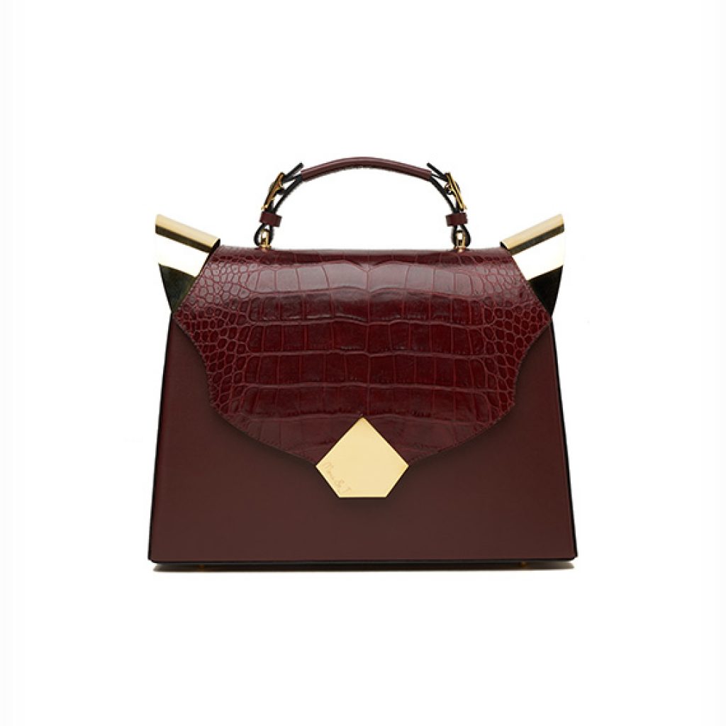 The Marshal Burgundy (Croco Flap) - Moni & J - High quality luxury fashion brand
