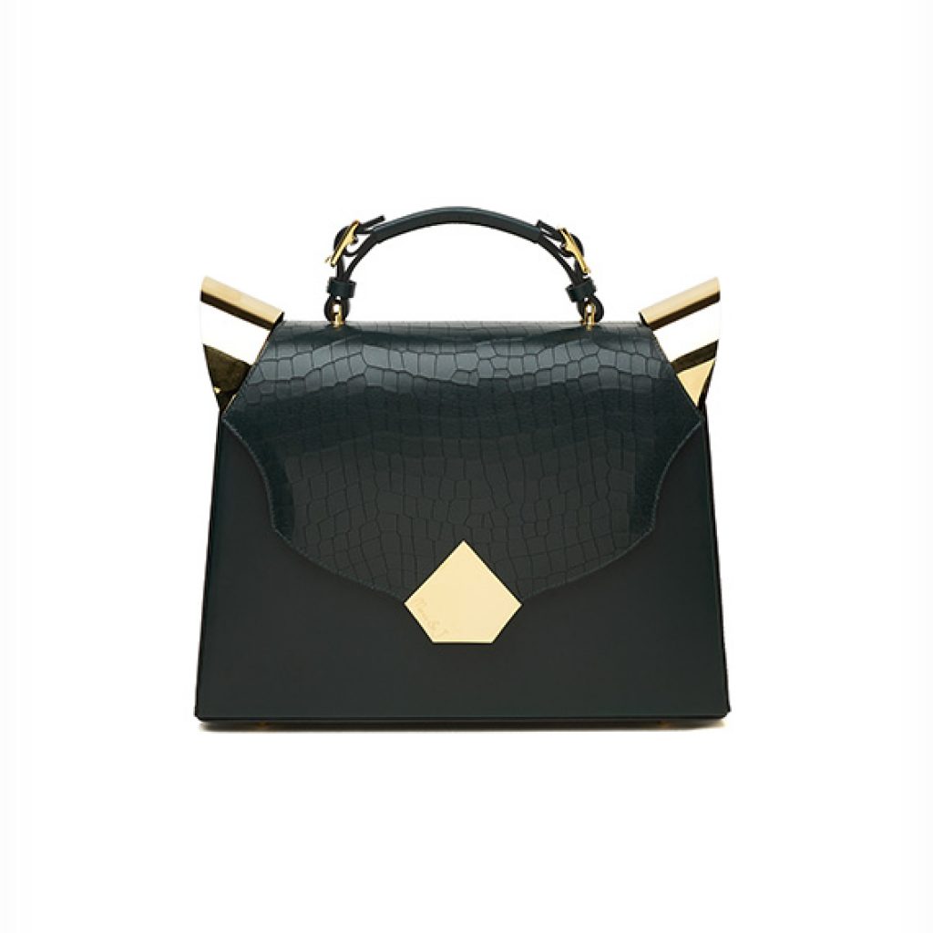 The Marshal Olive Green (Croco Flap) - Moni & J - High quality luxury fashion brand