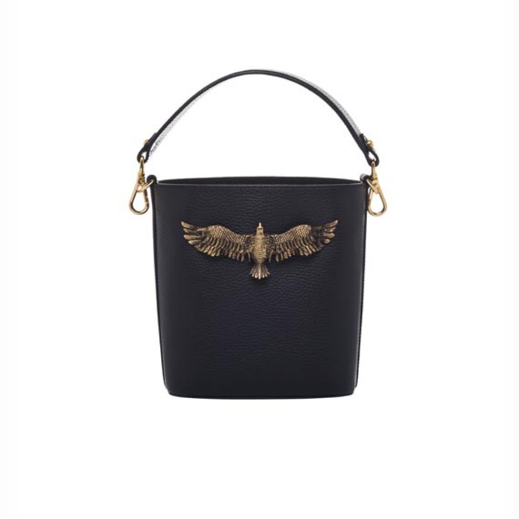 Eagle Bucket Black (Scotch Print) - Moni & J - High quality luxury fashion brand