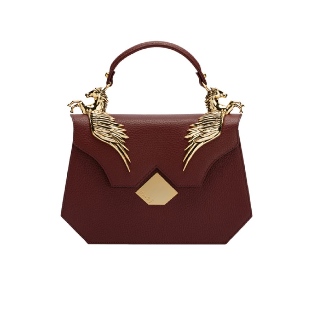 Freedom Bag Burgundy (Scotch Print) - Moni & J - High quality luxury fashion brand