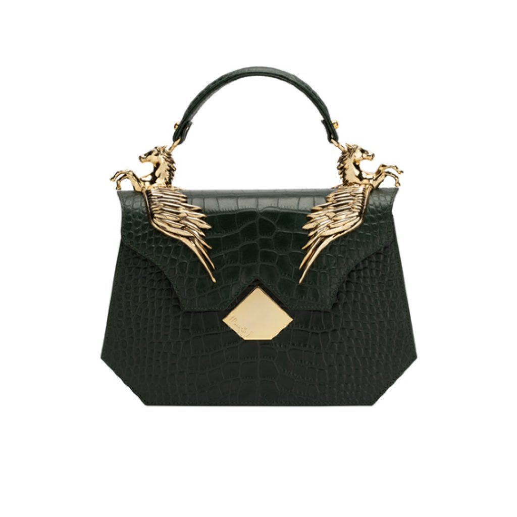 Freedom Bag Olive Green (Croco Print) - Moni & J - High quality luxury fashion brand