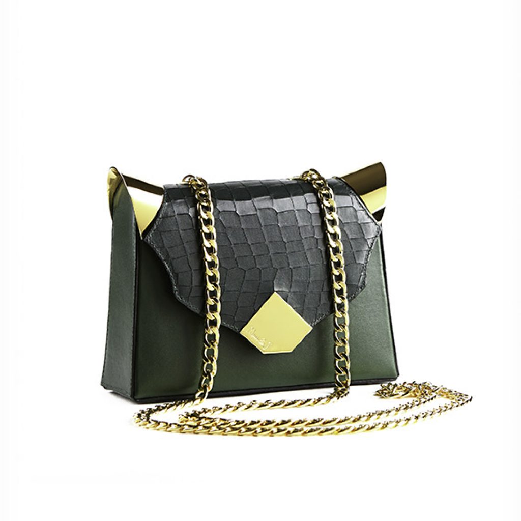 The Baby Marshal Olive Green (Croco Print) - Moni & J - High quality luxury fashion brand