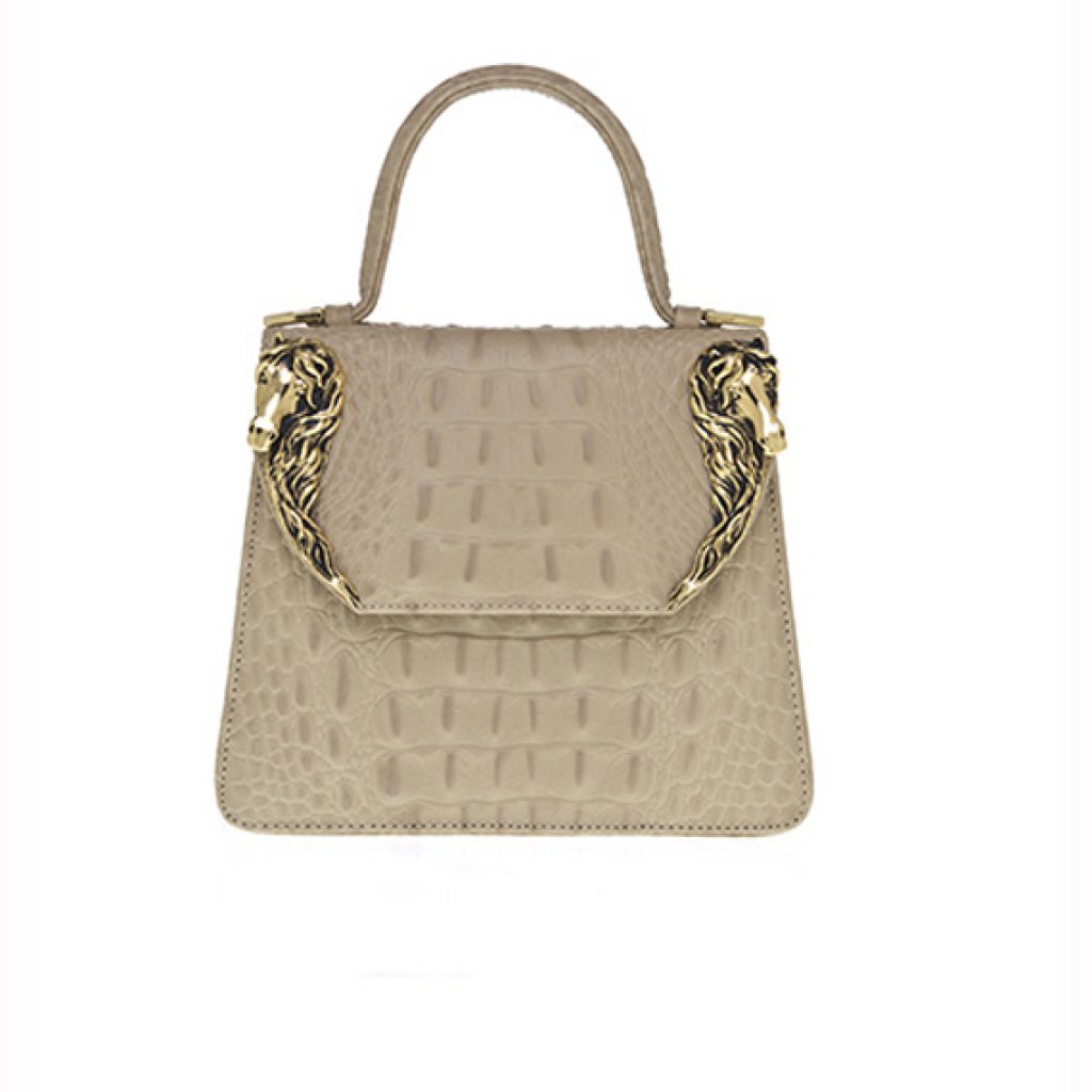Lamita Bag Beige Croco - Moni & J - High quality luxury fashion brand