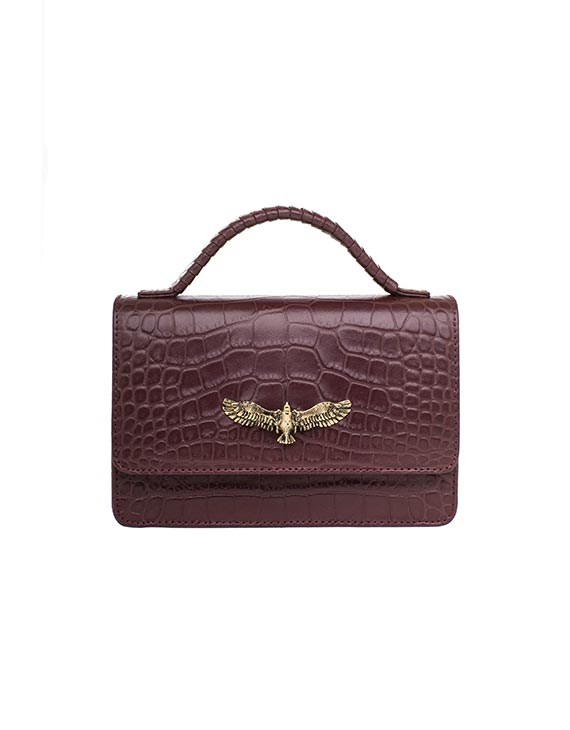 Dream Bag Burgundy (Croco) - Moni & J - High quality luxury fashion brand