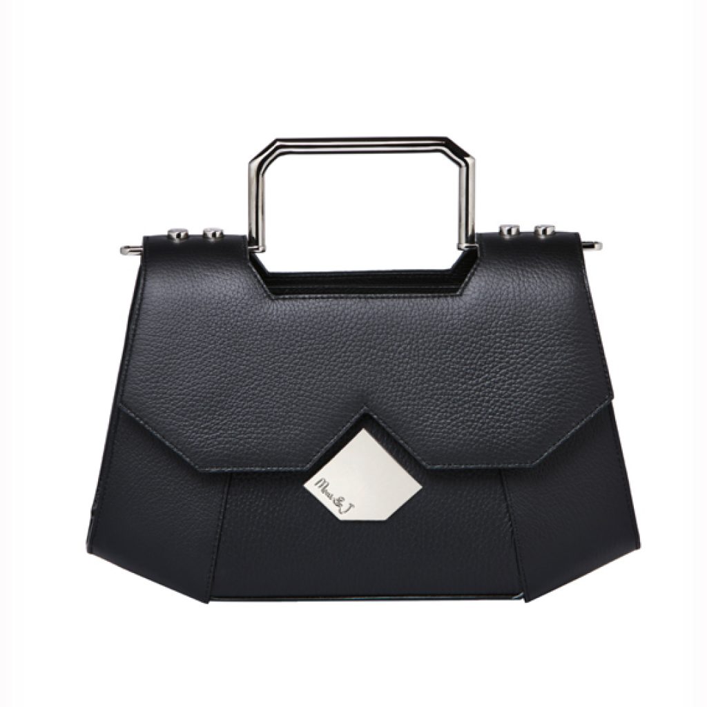 New Grip Bag Black Scotch (Silver Accessories) - Moni & J - High quality luxury fashion brand