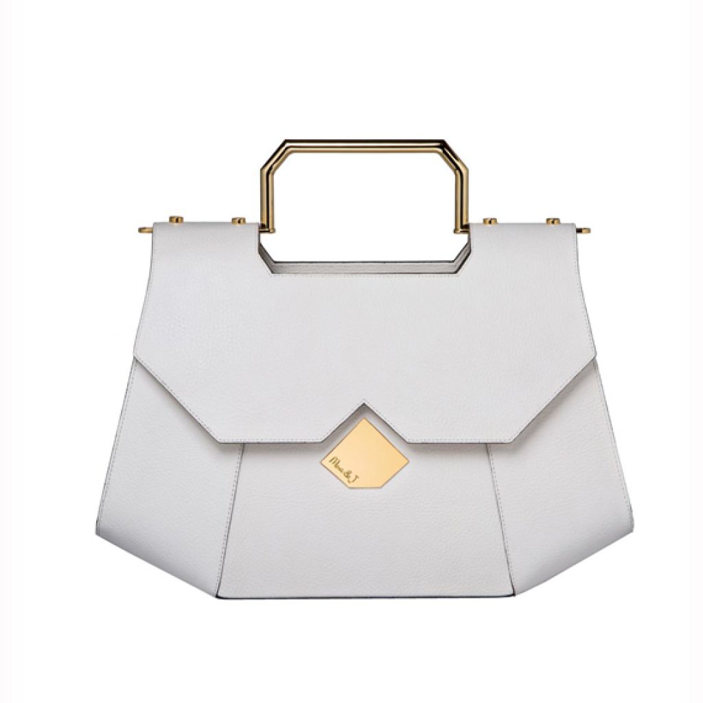 New Grip Bag White Scotch (Golden Accessories) - Moni & J - High quality luxury fashion brand
