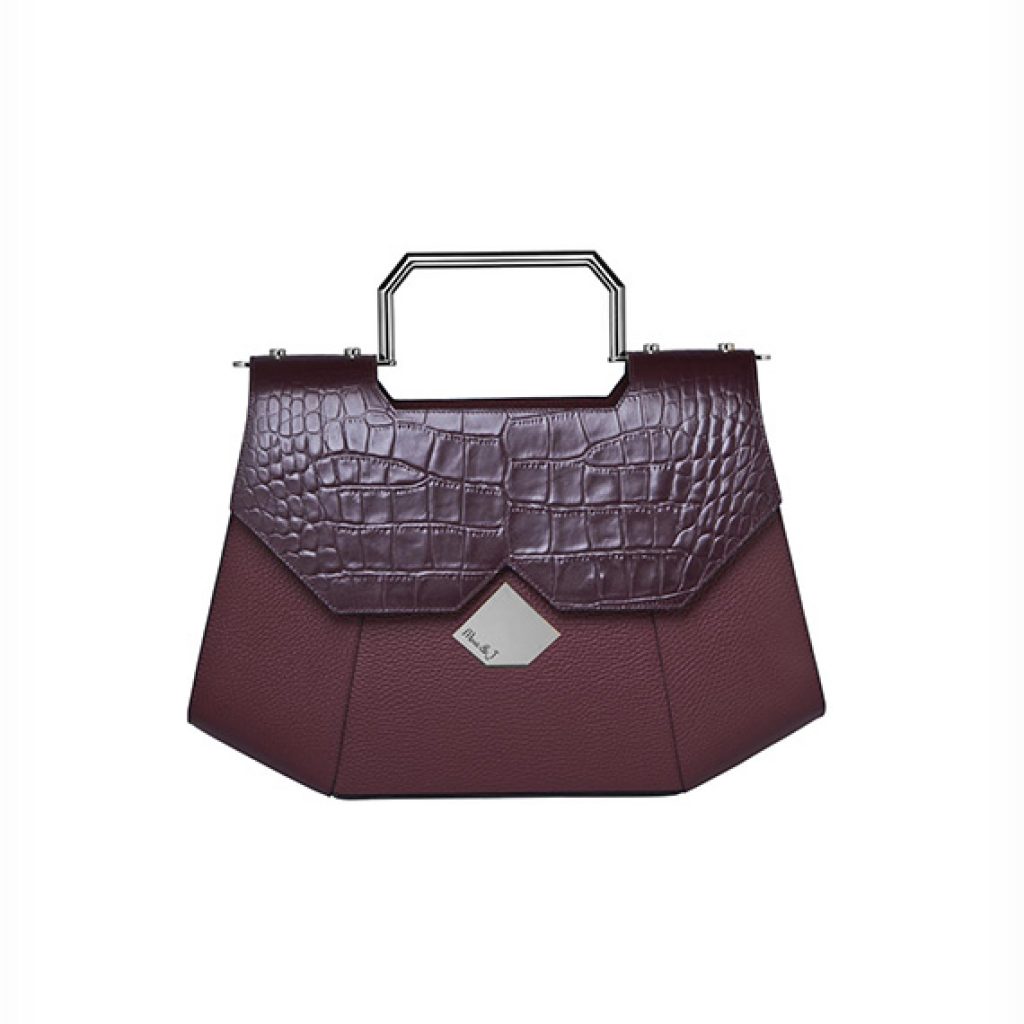 New Grip Burgundy (Croco Print) - Moni & J - High quality luxury fashion brand