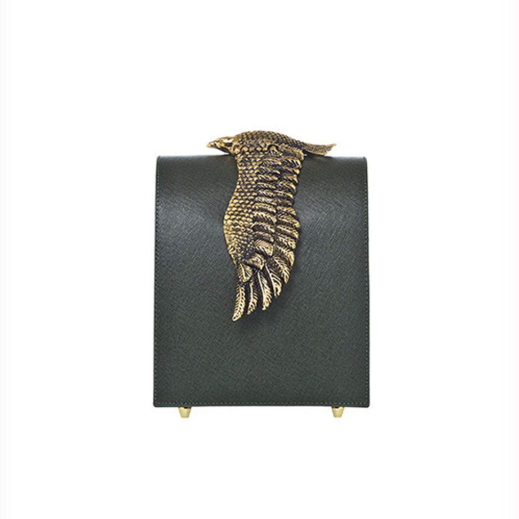 The M Clutch Florean Black (Gold Plated Accessories) - Moni & J - High quality luxury fashion brand