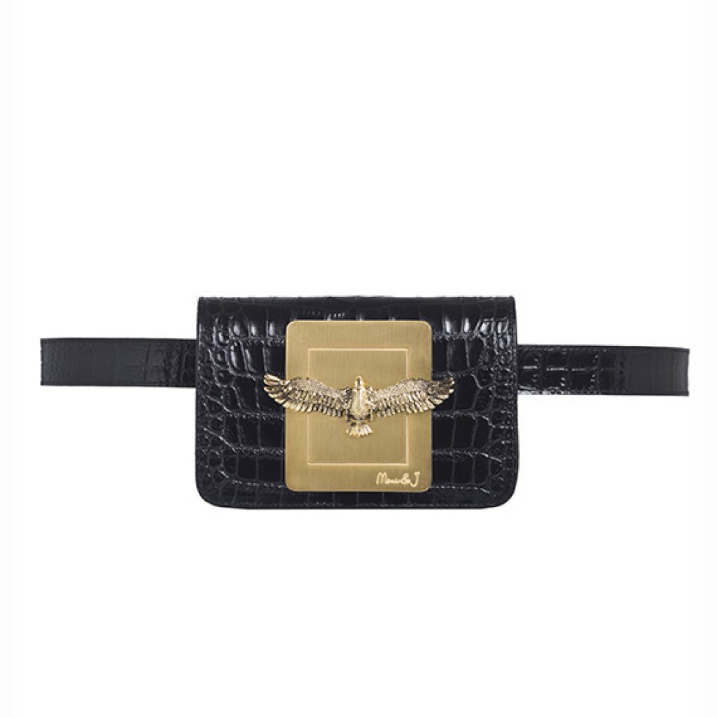 Joelle Black Croco - Moni & J - High quality luxury fashion brand