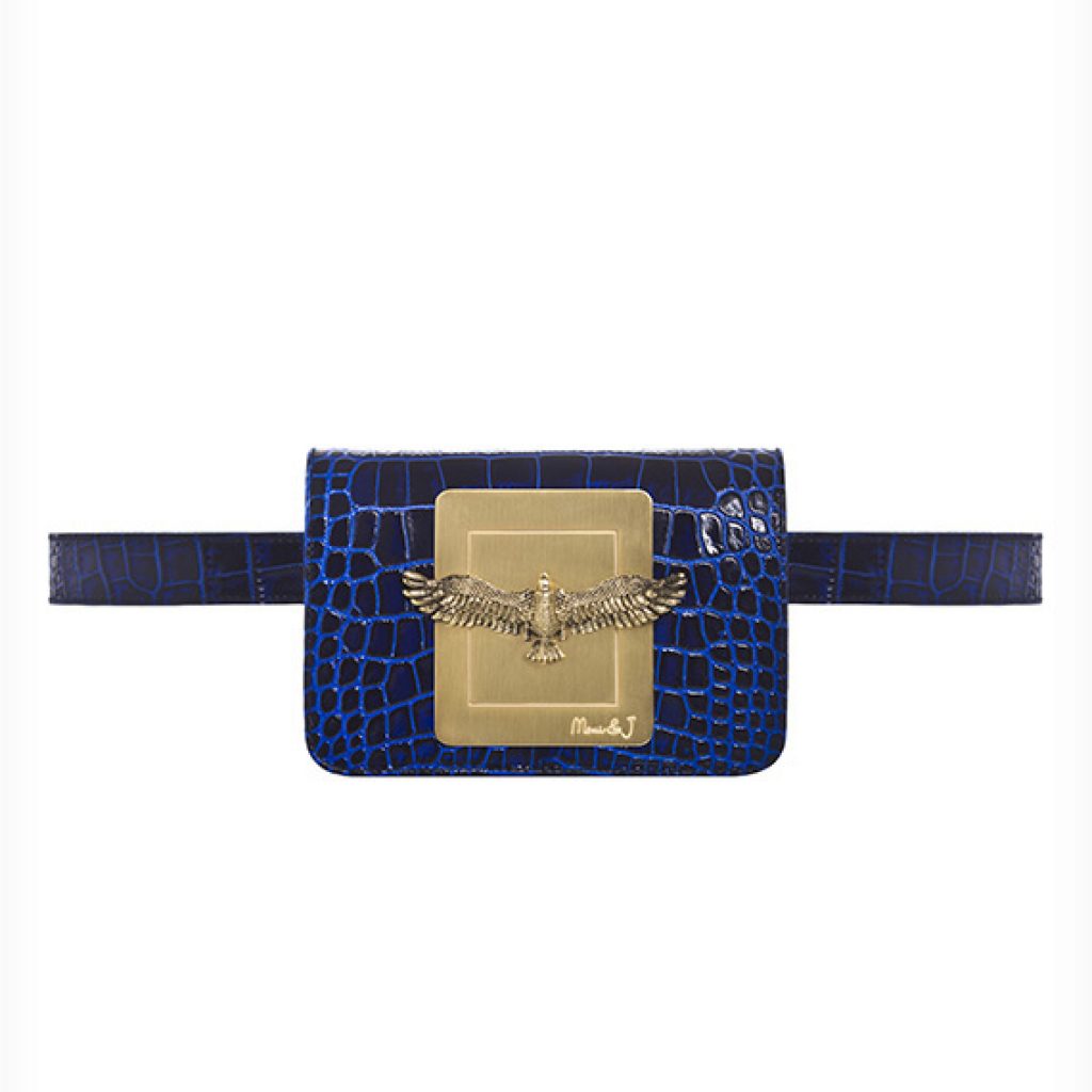 Joelle Navy Blue Croco - Moni & J - High quality luxury fashion brand