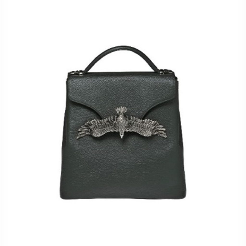 Eagle BackPack Olive Green (Silver Accessories) - Moni & J - High quality luxury fashion brand