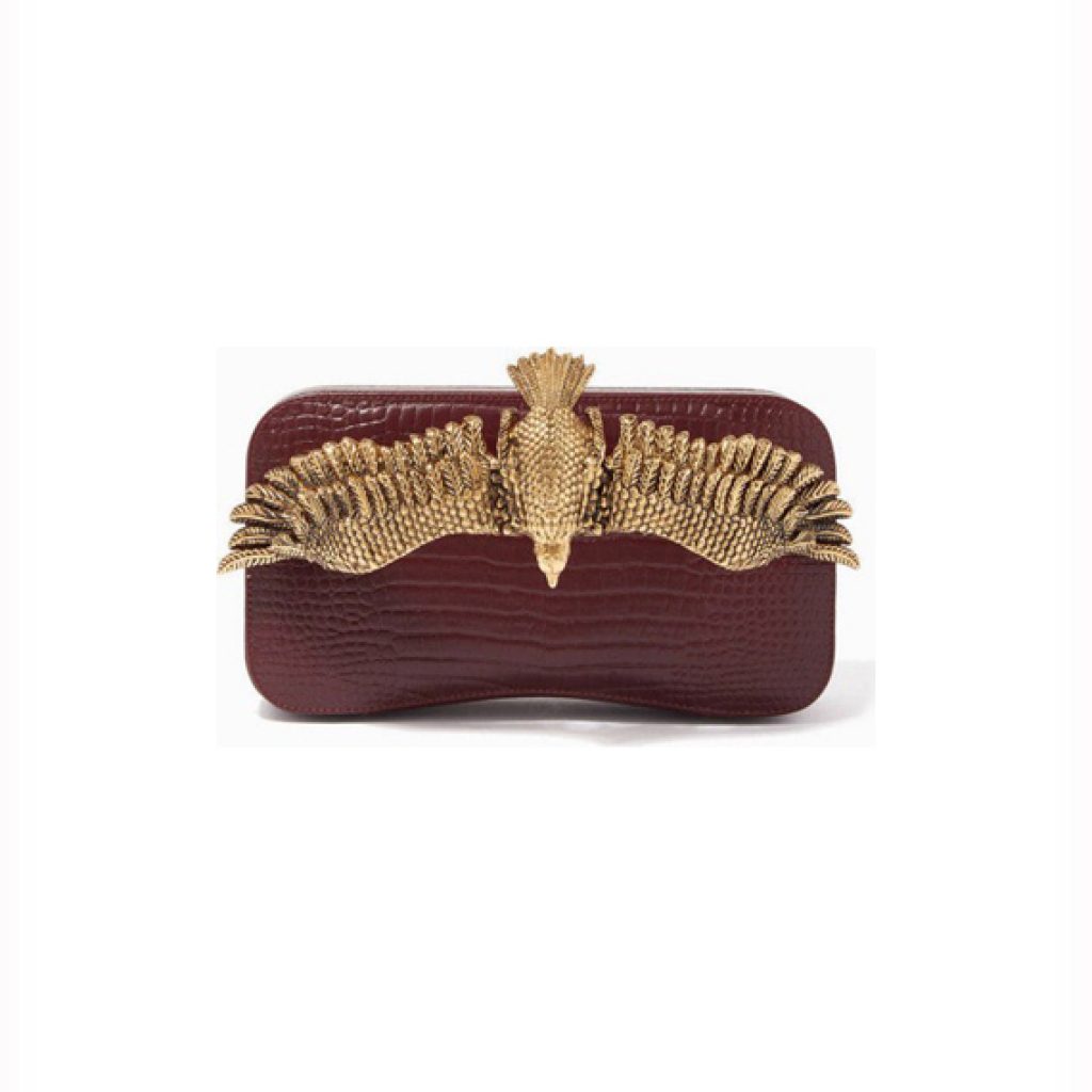 Soaring clutch Burgundy (Golden Accessories) - Moni & J - High quality luxury fashion brand