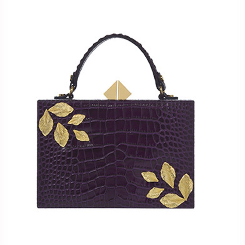 Autumn Bag Purple (Croco Print) - Moni & J - High quality luxury fashion brand