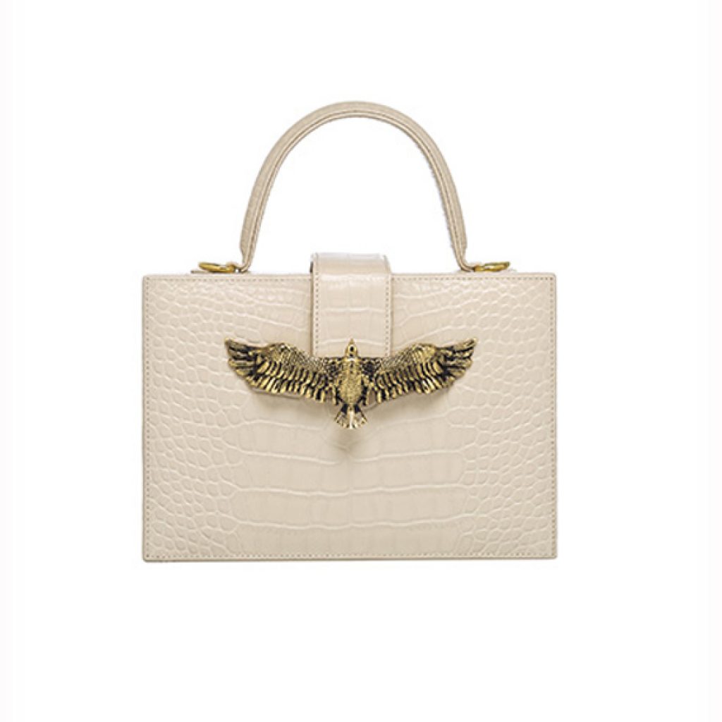 Joyce Bag Cream Croco - Moni & J - High quality luxury fashion brand