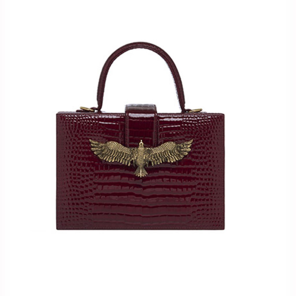 Joyce Bag Burgundy Croco - Moni & J - High quality luxury fashion brand