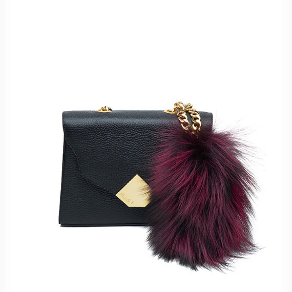 Baby Fur Black with Purple Fur Accessories - Moni & J - High quality luxury fashion brand