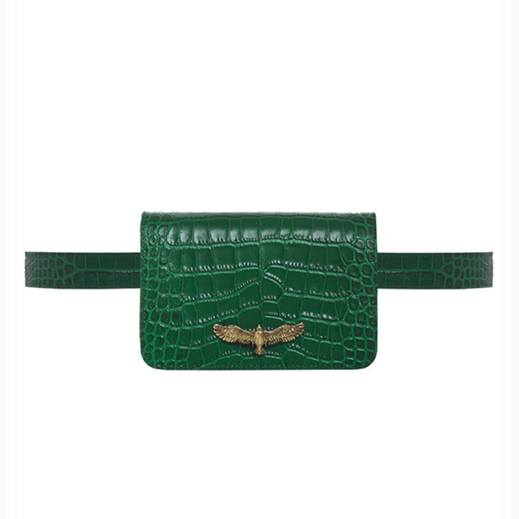 Baby Joelle Green Bag (Croco Print) - Moni & J - High quality luxury fashion brand