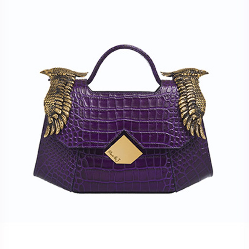 The Baby Colonel Purple (Croco Print) - Moni & J - High quality luxury fashion brand