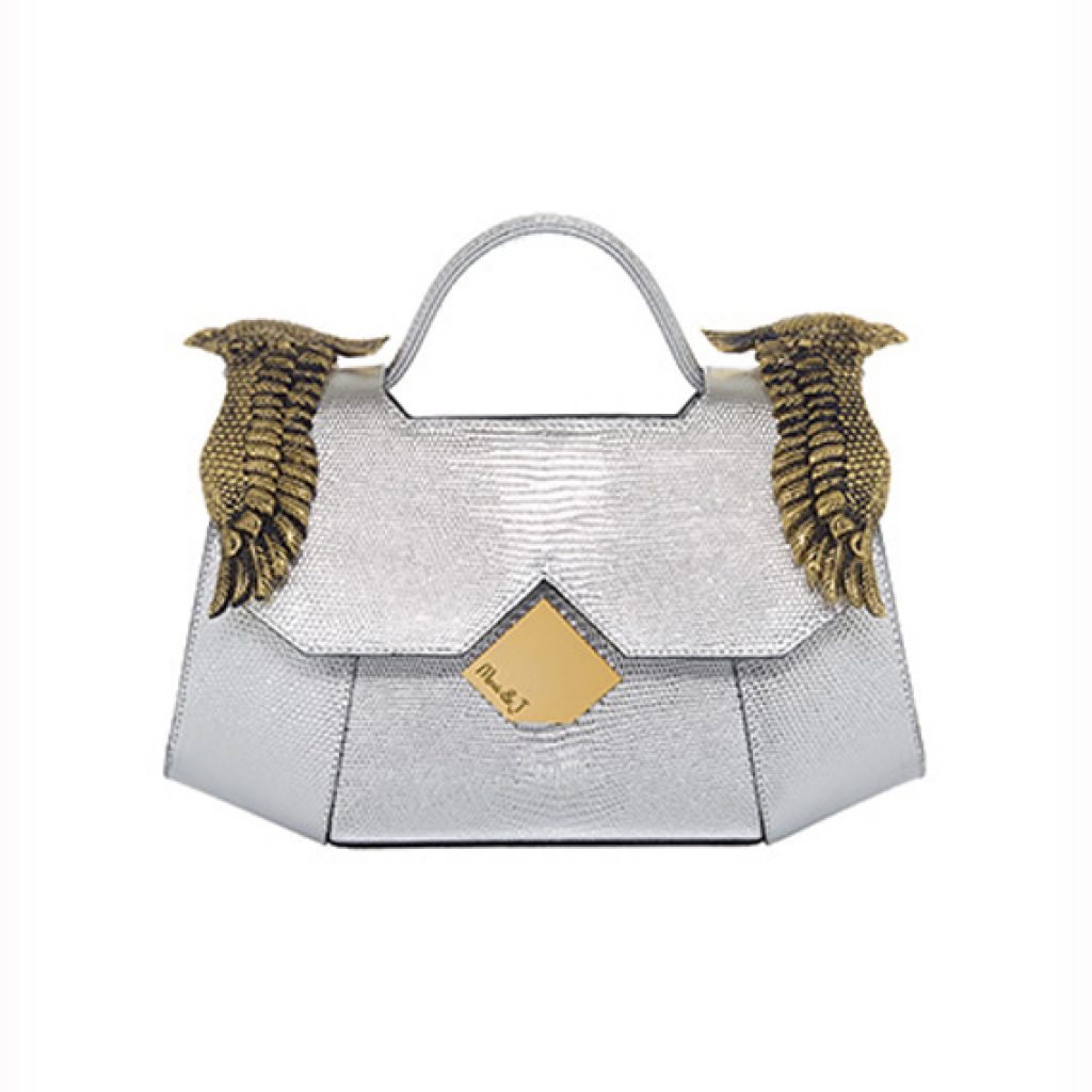 The Baby Colonel Silver (Lizard Print) - Moni & J - High quality luxury fashion brand