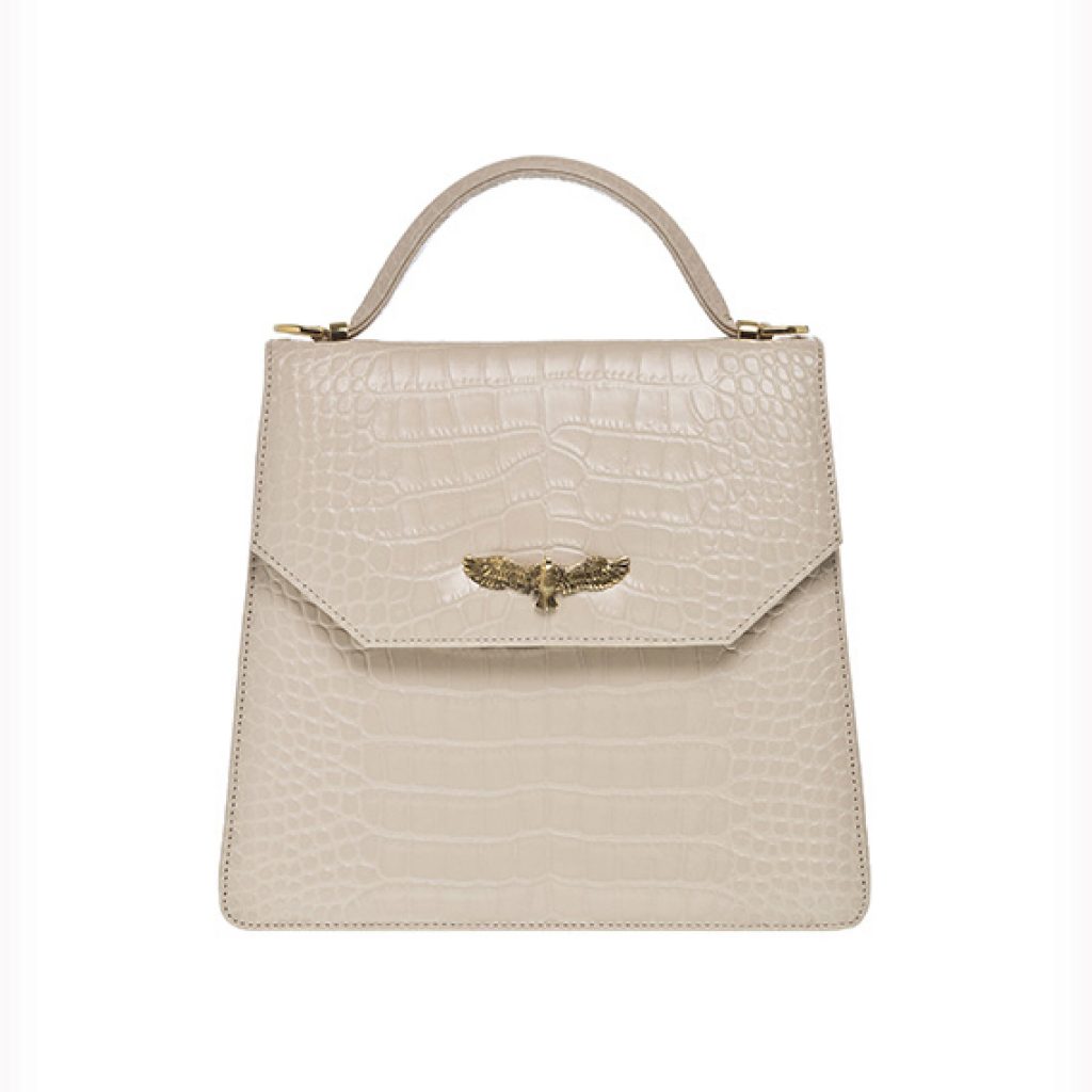 Ciel Bag Cream (Croco Print) - Moni & J - High quality luxury fashion brand