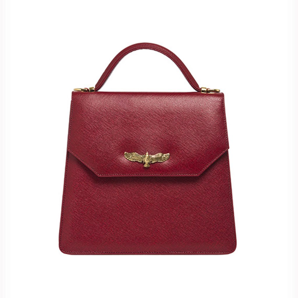 Ciel Bag Burgundy (Florean Print) - Moni & J - High quality luxury fashion brand