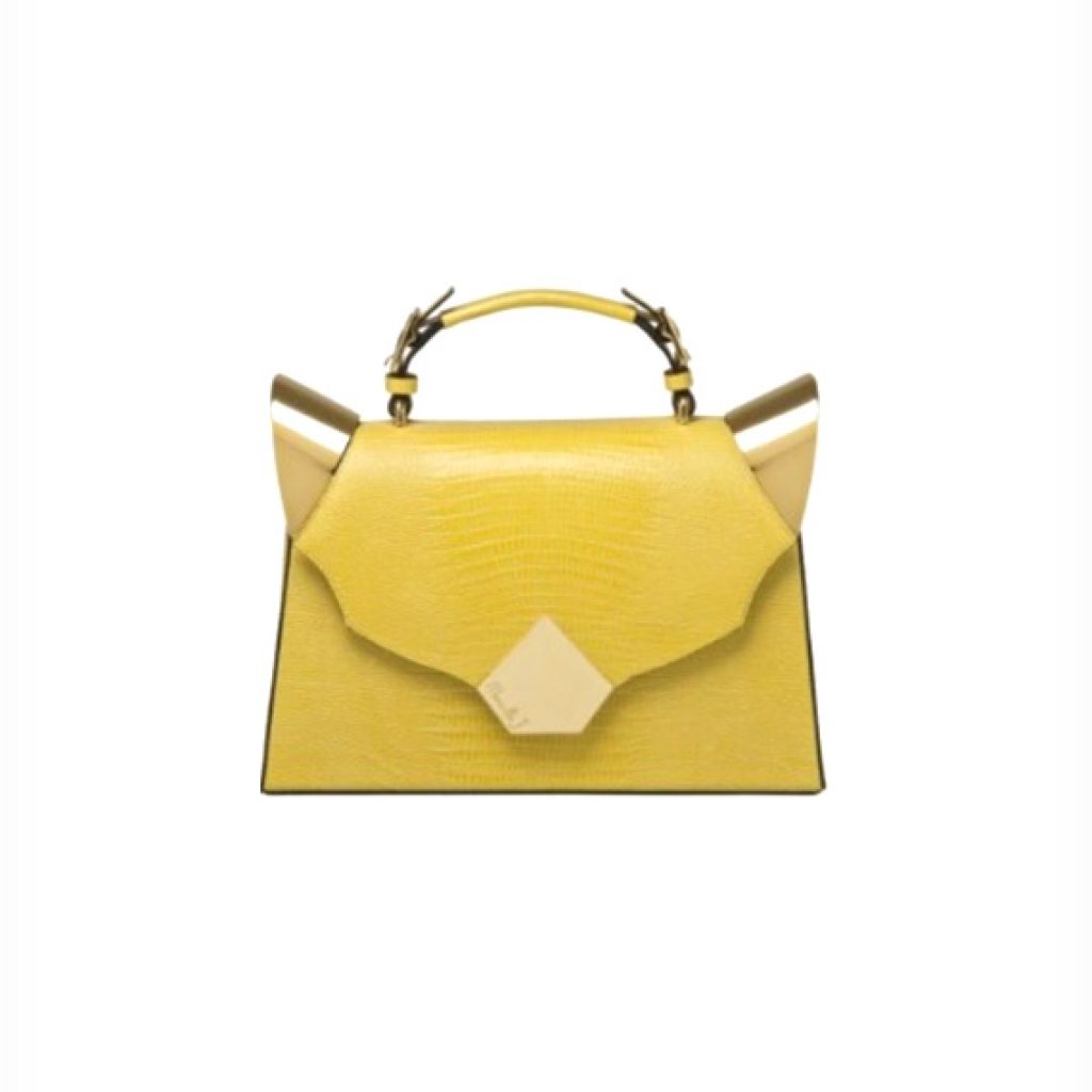 The Medium Marshal Yellow (Lizard Print) - Moni & J - High quality luxury fashion brand
