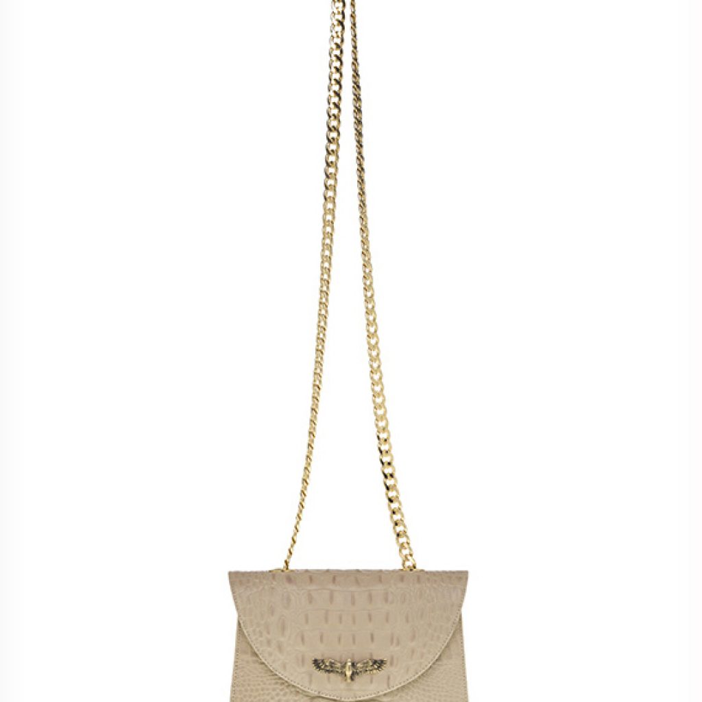 Eagle Marshal Beige Bag (Croco Print) - Moni & J - High quality luxury fashion brand