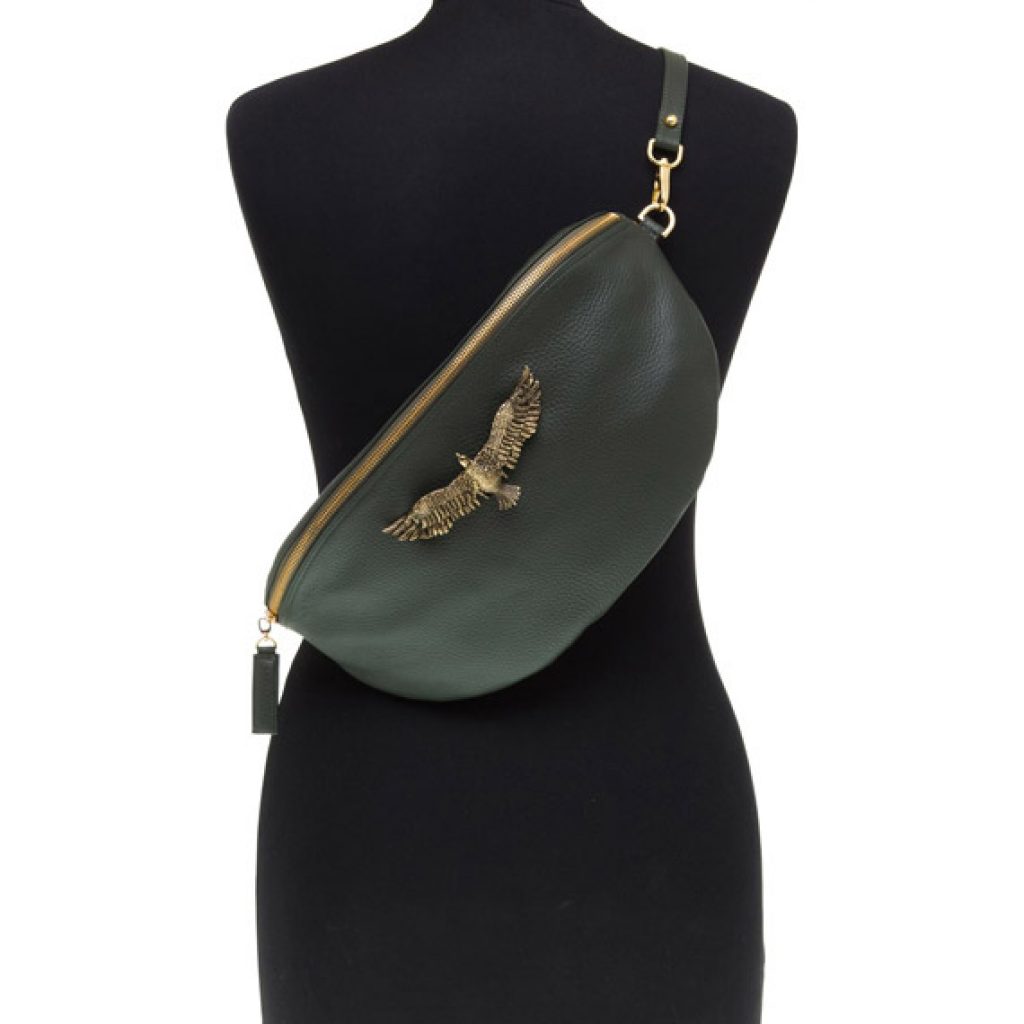 Thalia Bag Olive Green (Scotch Print) - Moni & J - High quality luxury fashion brand