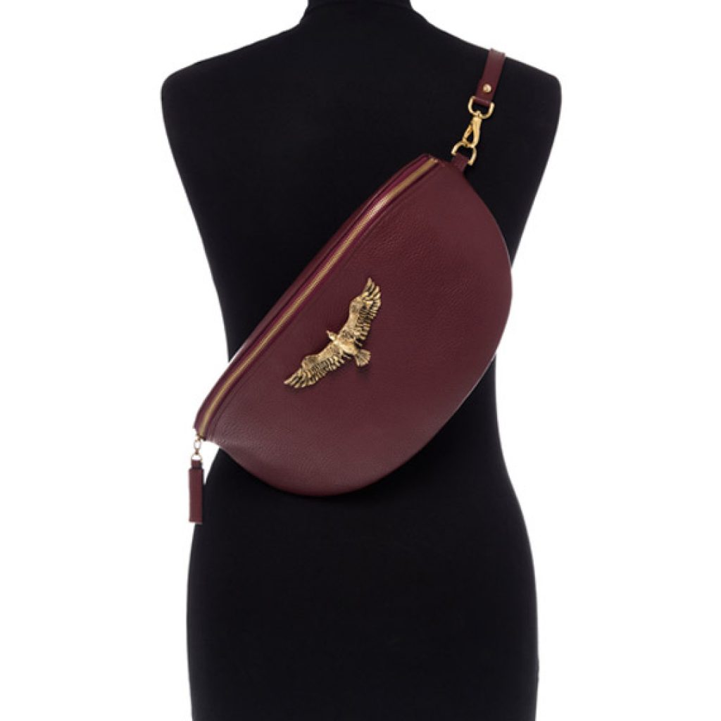 Thalia Bag Burgundy (Scotch Print) - Moni & J - High quality luxury fashion brand
