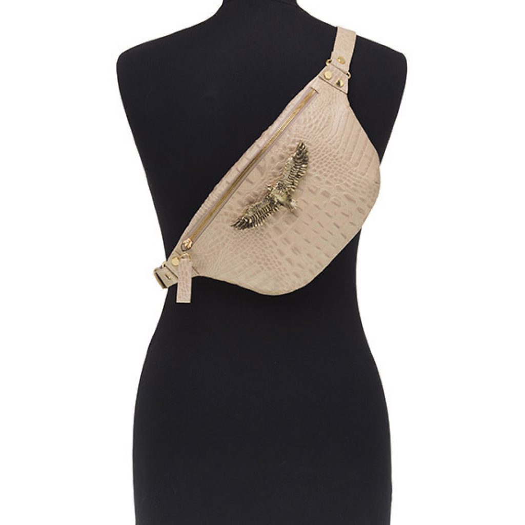 Thalia Small Bag Beige (Croco Print) - Moni & J - High quality luxury fashion brand
