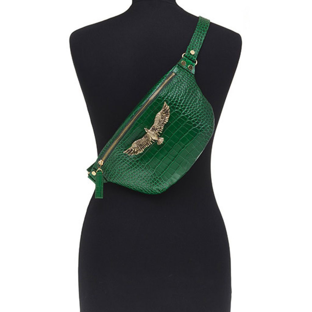 Thalia Small Bag Green (Croco Print) - Moni & J - High quality luxury fashion brand