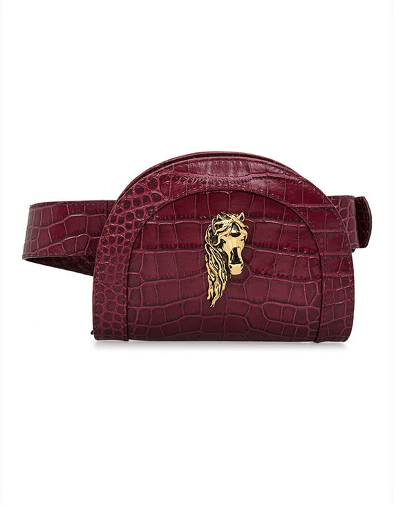 The Lucky Belt Bag Burgundy (Croco Print) - Moni & J - High quality luxury fashion brand