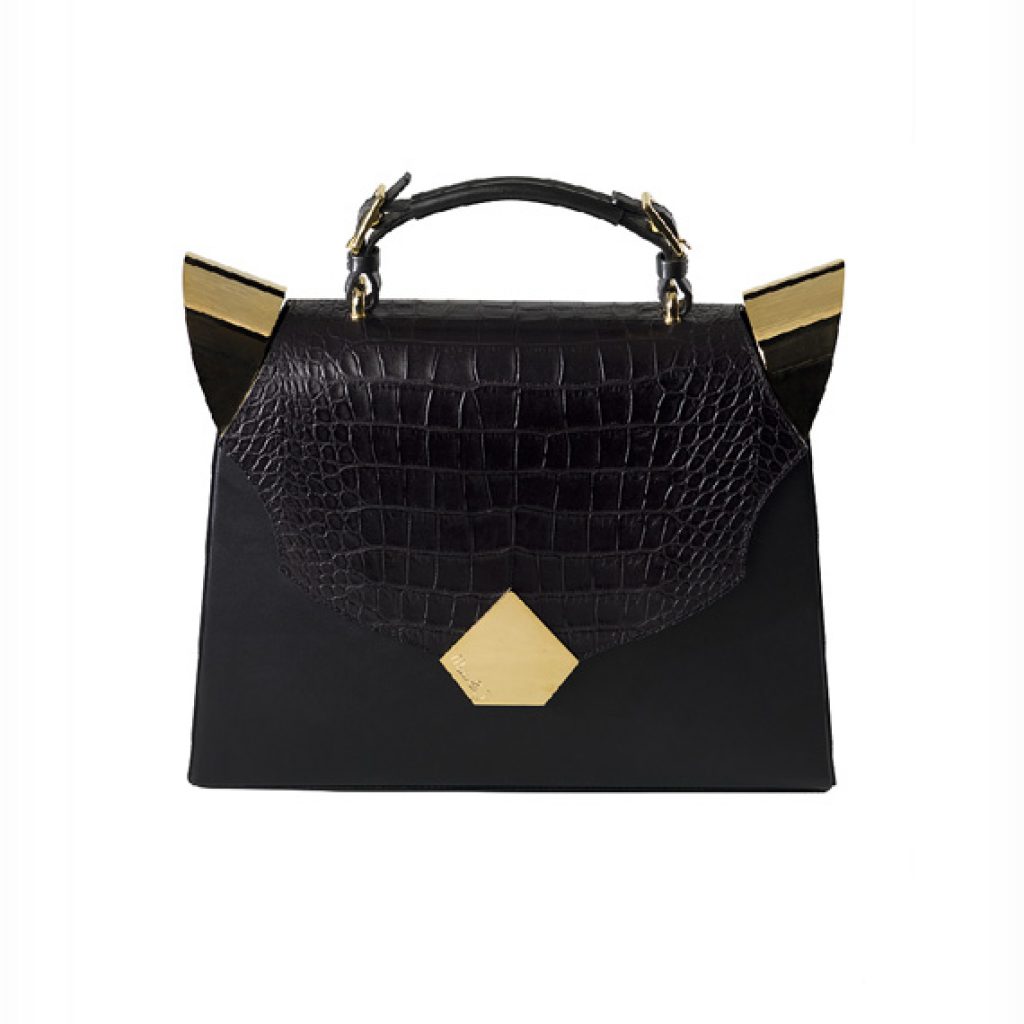 The Marshal Black (Croco Flap) - Moni & J - High quality luxury fashion brand